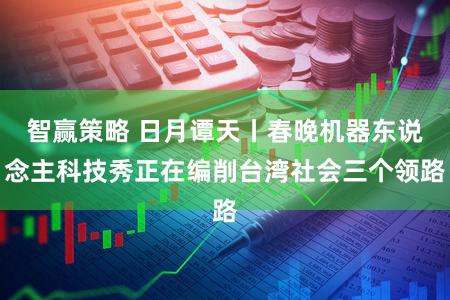 智赢策略 日月谭天丨春晚机器东说念主科技秀正在编削台湾社会三个领路
