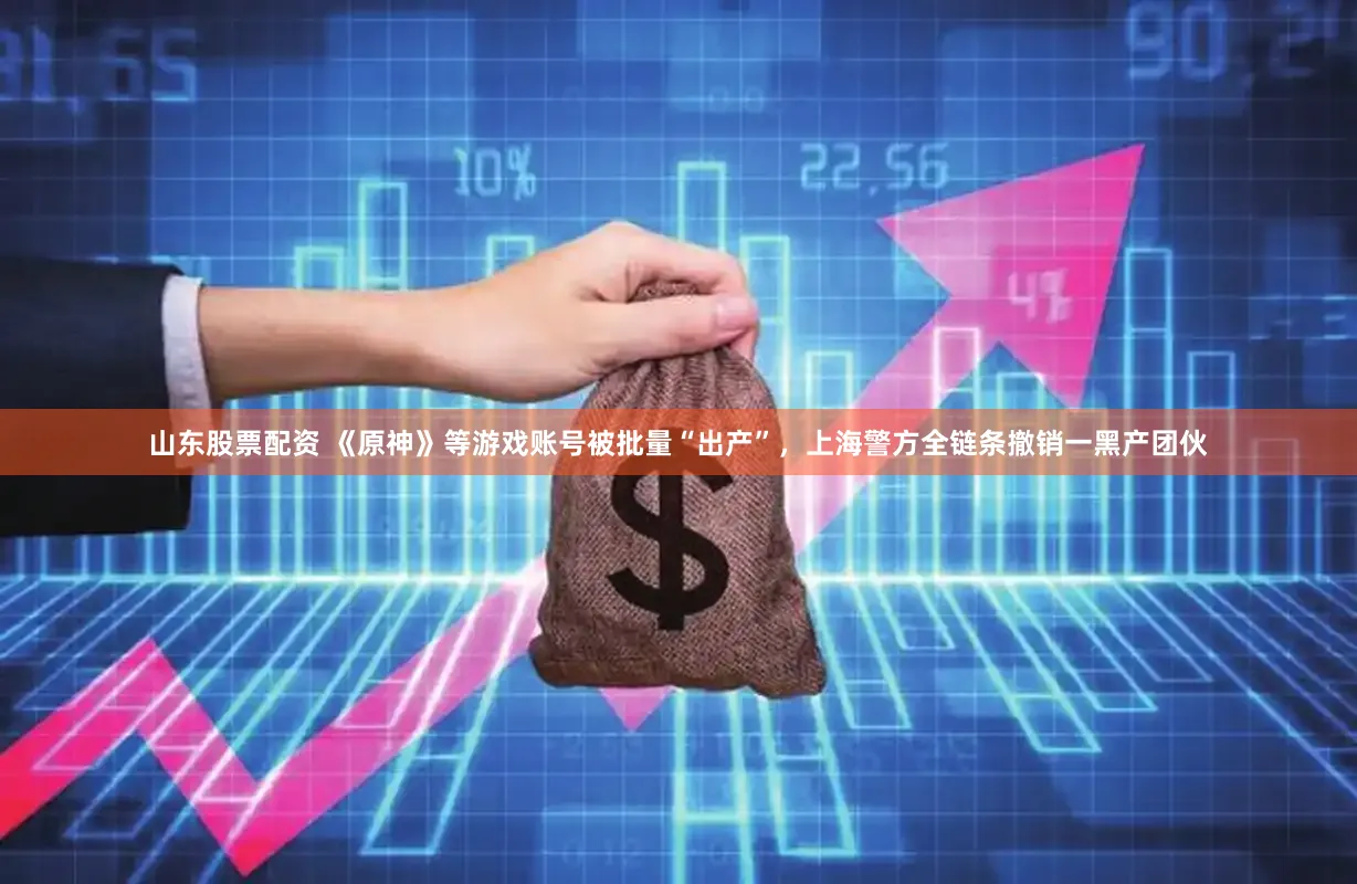 山东股票配资 《原神》等游戏账号被批量“出产”，上海警方全链条撤销一黑产团伙